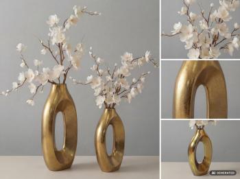 vazenset goud aluminium 40 en 30 cm