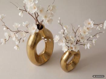 vazenset goud aluminium 40 en 30 cm