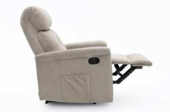 verstelbare relax fauteuil taupe beige