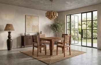 vierkante tafel sheesham hout 80 cm