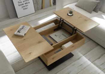 vierkante salontafel eiken 70 cm