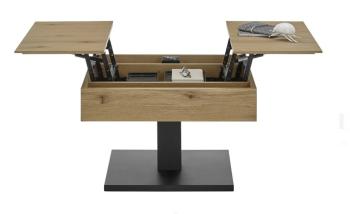 vierkante salontafel eiken 70 cm
