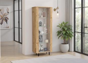 Vitrinekast eiken kleur cadiz 80x196 cm