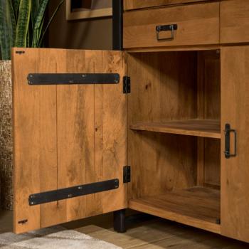 vitrinekast Mangohout 180 cm