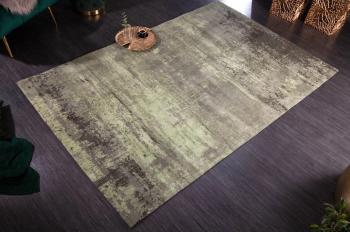 Vloerkleed groen beige washed 240x160 cm