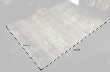 Vloerkleed groen beige washed 240x160 cm