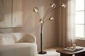 Vloerlamp liquid grijs