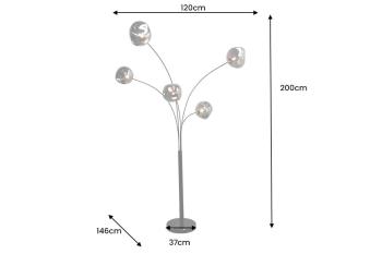 Vloerlamp liquid grijs
