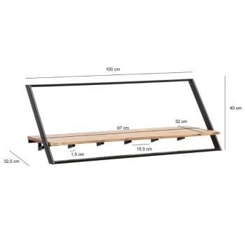 Kapstok Edge acaciahout 100 cm