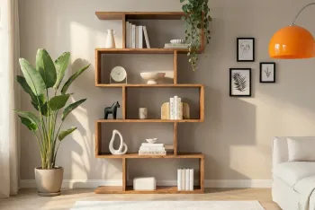 wandkast boekenkast massief acaciahout 180 cm