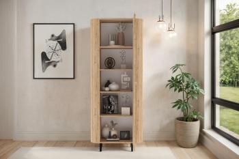 Hoge wandkast eiken cadiz 196 cm