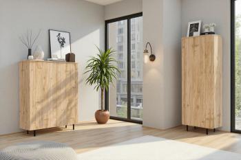 Hoge wandkast eiken cadiz 196 cm