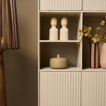 Vakkenkast zandbeige 90 cm