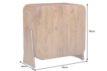 Wandkast Massief Manghout 76 cm