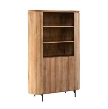 wandkast naturel bruin mangohout 115x180 cm