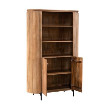 wandkast naturel bruin mangohout 115x180 cm