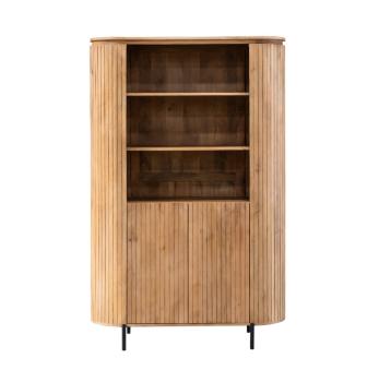 wandkast naturel bruin mangohout 115x180 cm