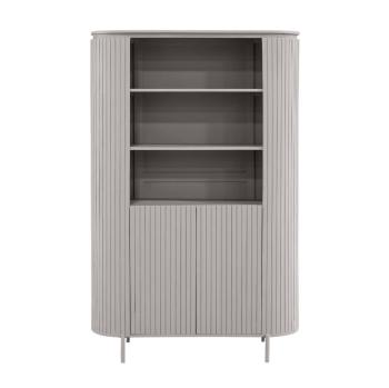 wandkast taupegrijs mangohout 115x180 cm
