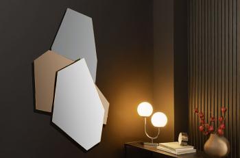Wandspiegel set geometrisch div kleuren 125x75 cm 