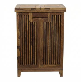 Wijnkast barmeubel sheesham hout 65 cm