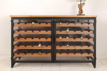 Wijnkast Opbergmeubel voor wijnflessen 127 cm