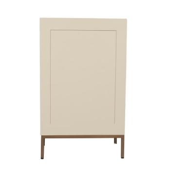 Wijnkast mangohout zand 55 cm