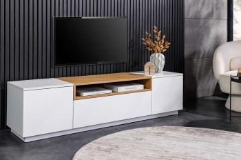 TV-meubel wit eiken kleur 160 cm