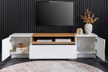 TV-meubel wit eiken kleur 160 cm
