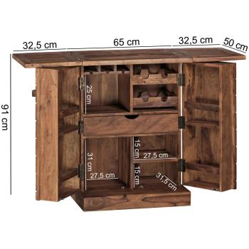 Huisbar sheesham hout