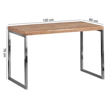 bureau acacia hout 120 cm