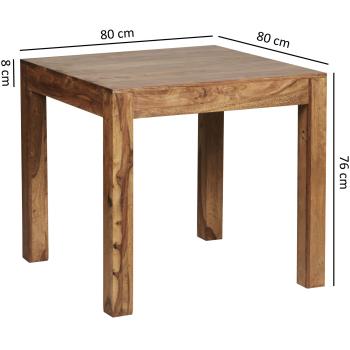 vierkante tafel sheesham 80 cm