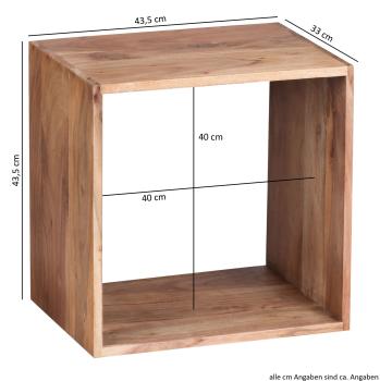 Bijzettafel acacia 43,5 cm