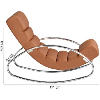 ergonomische fauteuil bruin