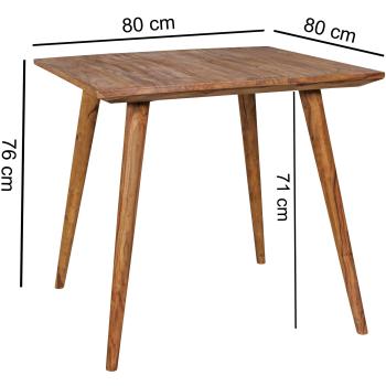 Tafel sheesham 80 cm