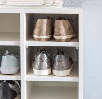 open schoenenkast wit