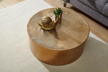 ronde salontafel goud 75 cm