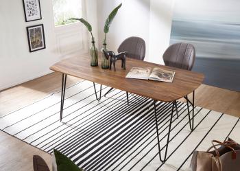 sheesham design tafel 180 cm