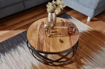 Salontafel rond sheesham 60 cm