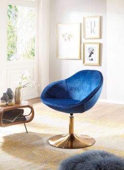 lounge fauteuil blauw