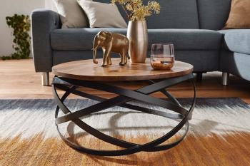 Salontafel rond sheesham 60 cm
