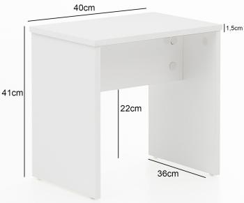 kaptafel wit incl spiegel en hocker