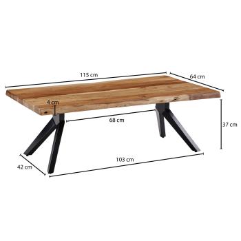 salontafel boomstam 115 cm