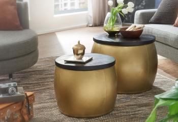 salontafel set goud mango