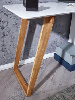 Bureau wit eiken 140 cm