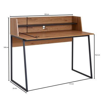 Bureau eikenlook 120 cm