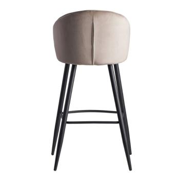 Luxe barkruk beige zwart