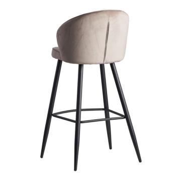 Luxe barkruk beige zwart