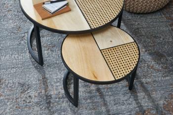 salontafel set mango rotan