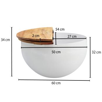 Bowl salontafel bonte kleuren