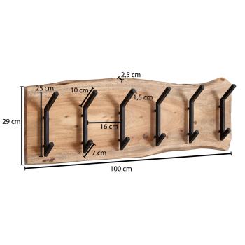 kapstok Edge 2x6 haken